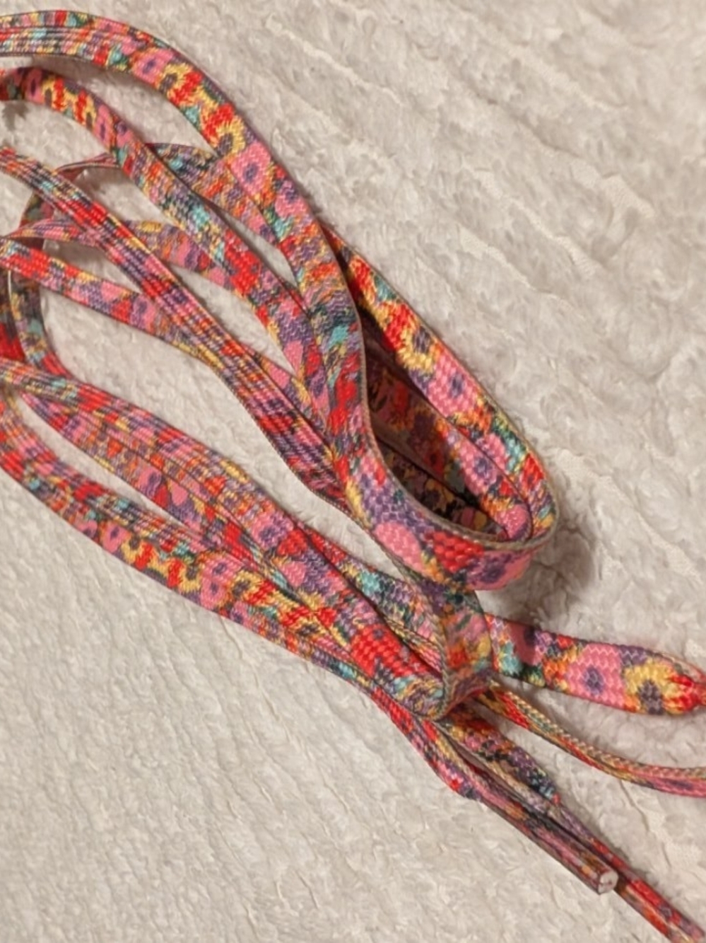 NOBULL Multicolor Floral Shoelaces - Pink, Red, Yellow, Blue